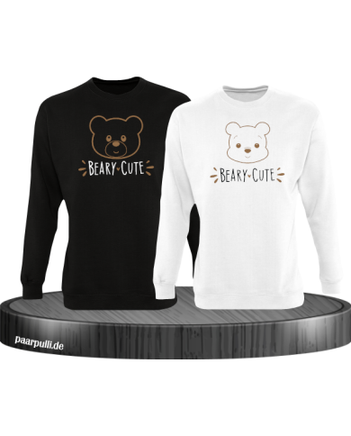 Beary Cute Sweatshirt schwarz weiß Beary Cute Sweatshirt schwarz weiß