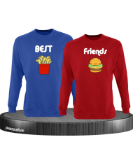 Best Friend Pommes und Burger Sweatshirt