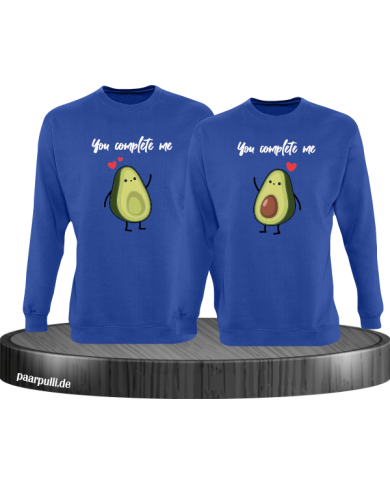 You Complete Me Sweatshirt blau You Complete Me Sweatshirt blau