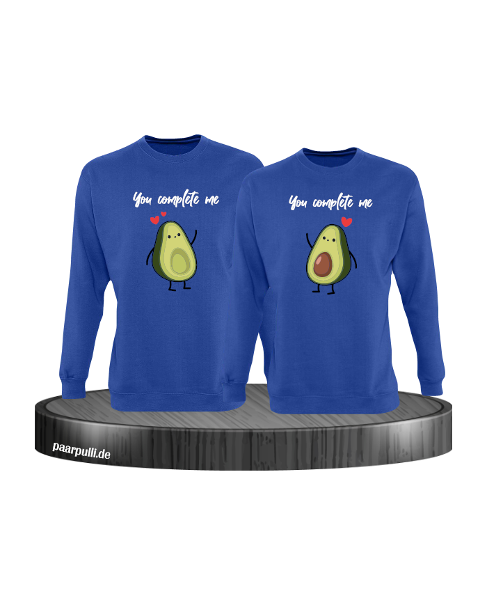 You Complete Me Sweatshirt blau