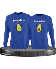 You Complete Me Sweatshirt blau