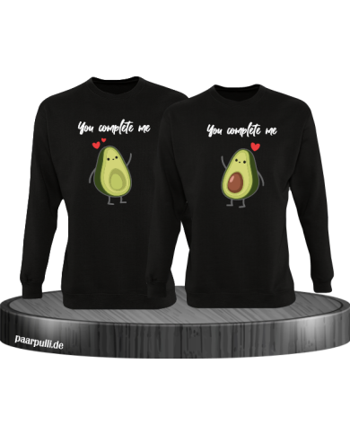 You Complete Me Sweatshirt schwarz You Complete Me Sweatshirt schwarz