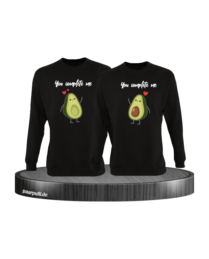 You Complete Me Sweatshirt schwarz