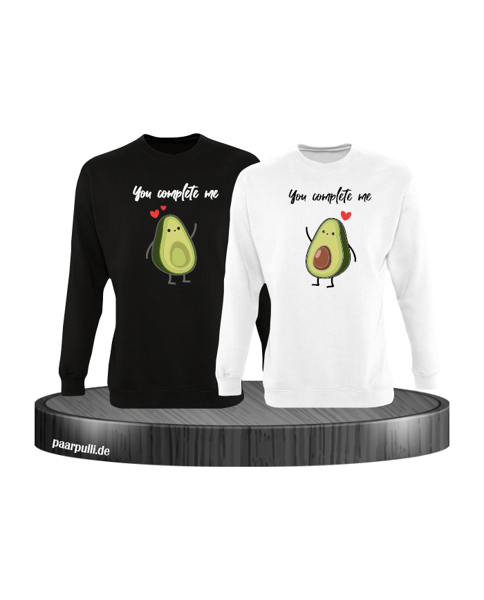 You Complete Me Sweatshirt schwarz weiß