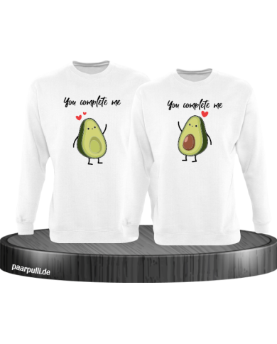 You Complete Me Sweatshirt weiß You Complete Me Sweatshirt weiß