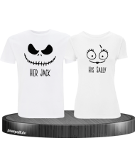 Her Jack His Sally Pärchen T-Shirt
