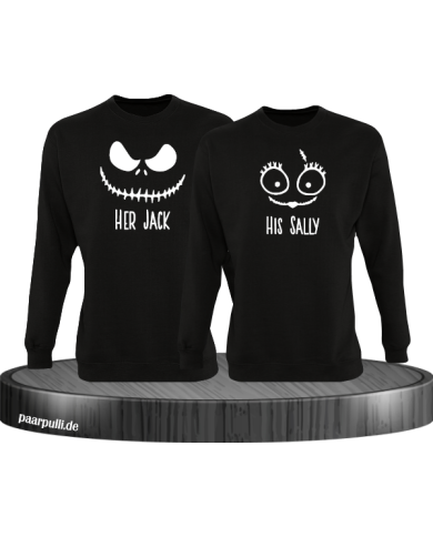 Her Jack His Sally Sweatshirt schwarz Her Jack His Sally Sweatshirt schwarz