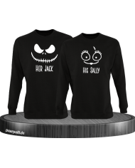 Her Jack His Sally Sweatshirt schwarz