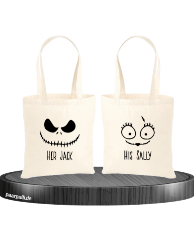 Her Jack His Sally Jutebeutel Set Her Jack His Sally Jutebeutel Set