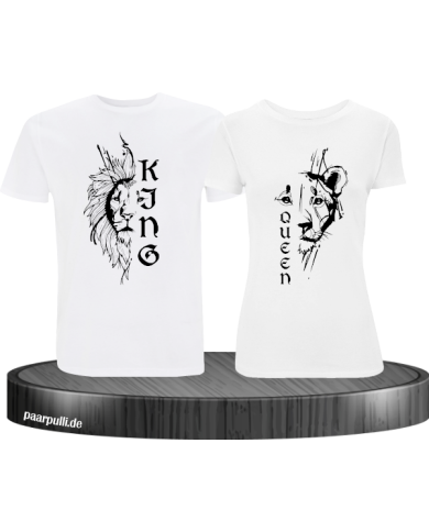 Lion King & Queen Pärchen T-Shirt