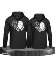 His Angel Her Demon Hoodie schwarz