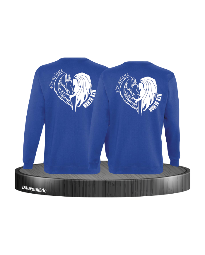 His Angel Her Demon Sweatshirt blau