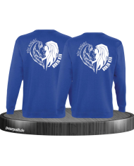 His Angel Her Demon Sweatshirt blau