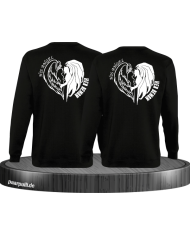 His Angel Her Demon Sweatshirt schwarz