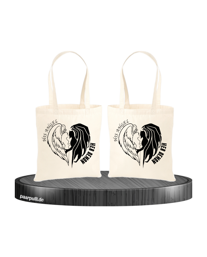 His Angel Her Demon Jutebeutel Set