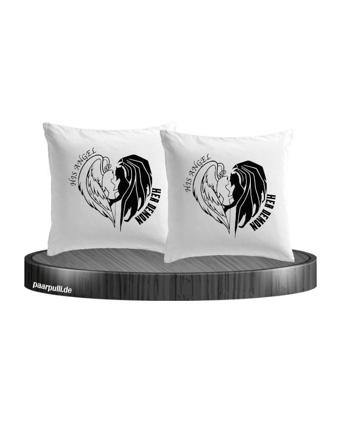 His Angel Her Demon Kissenbezüge Set