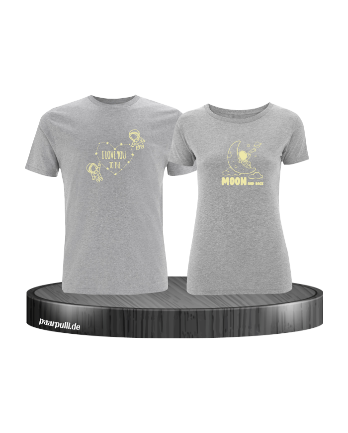 I Love You to the Moon and back Pärchen T-Shirt