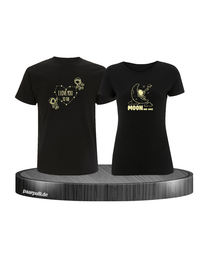 I Love You to the Moon and back Pärchen T-Shirt