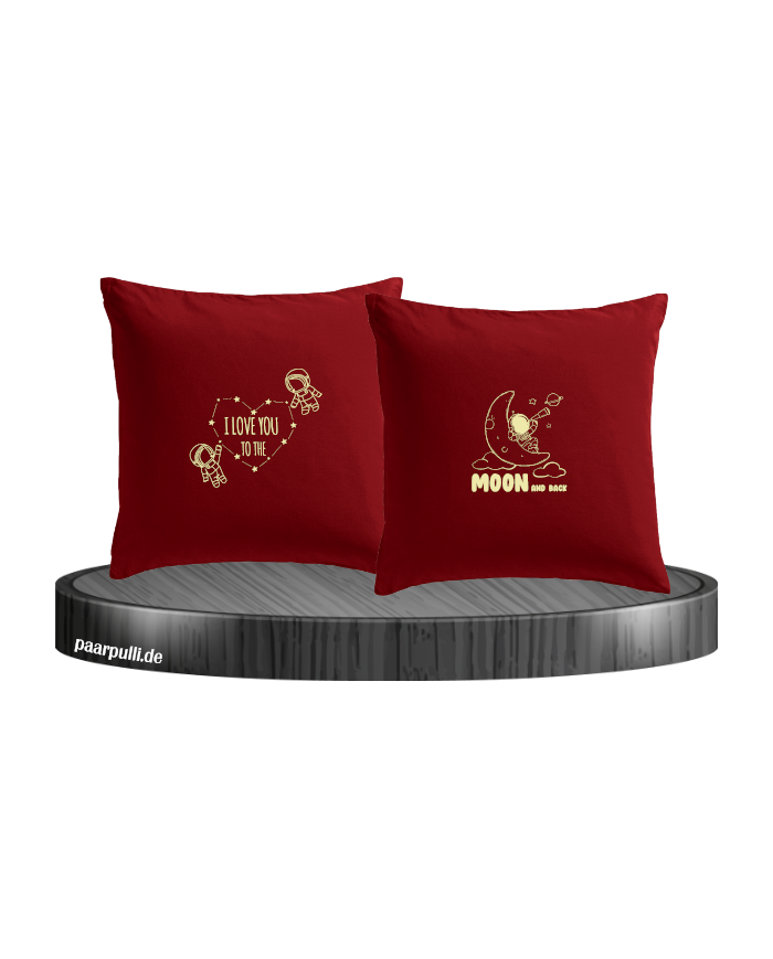 I Love You to the Moon and back Kissenbezüge Set