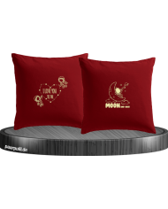 I Love You to the Moon and back Kissenbezüge Set