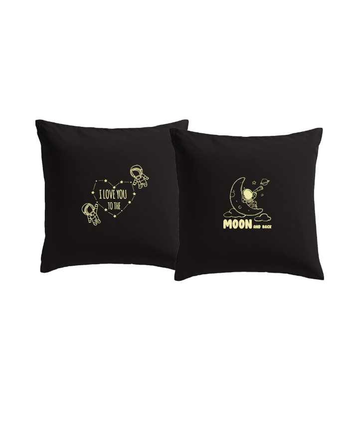 I Love You to the Moon and back Kissenbezüge Set