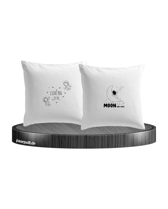 I Love You to the Moon and back Kissenbezüge Set