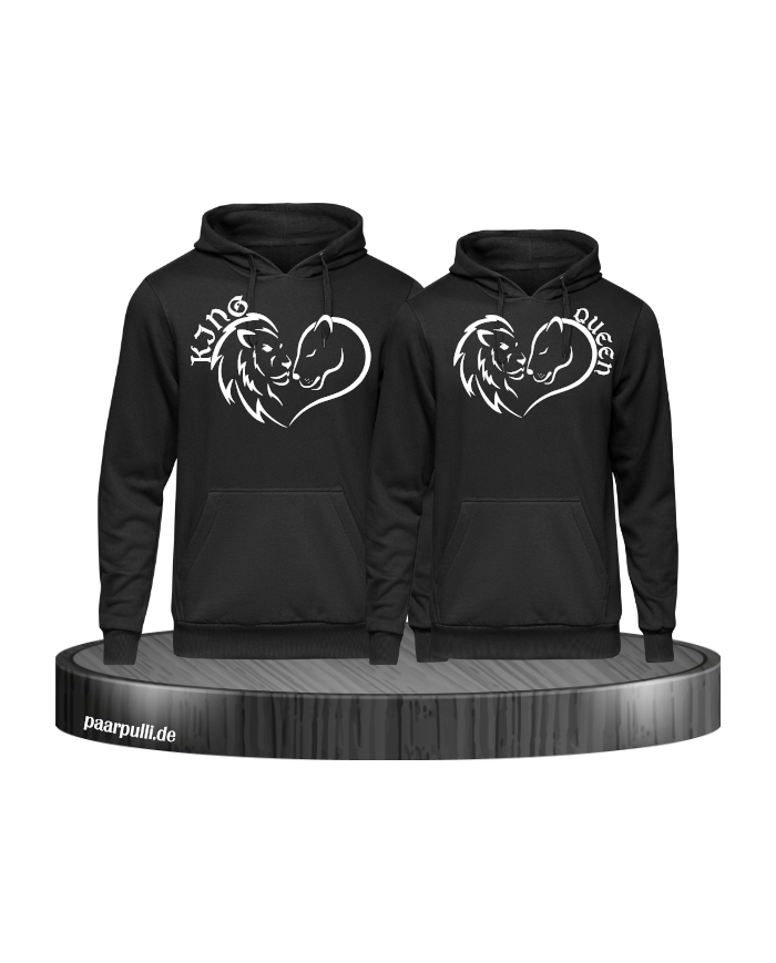 Lion King and Queen Herz Hoodie
