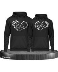 Lion King and Queen Herz Hoodie