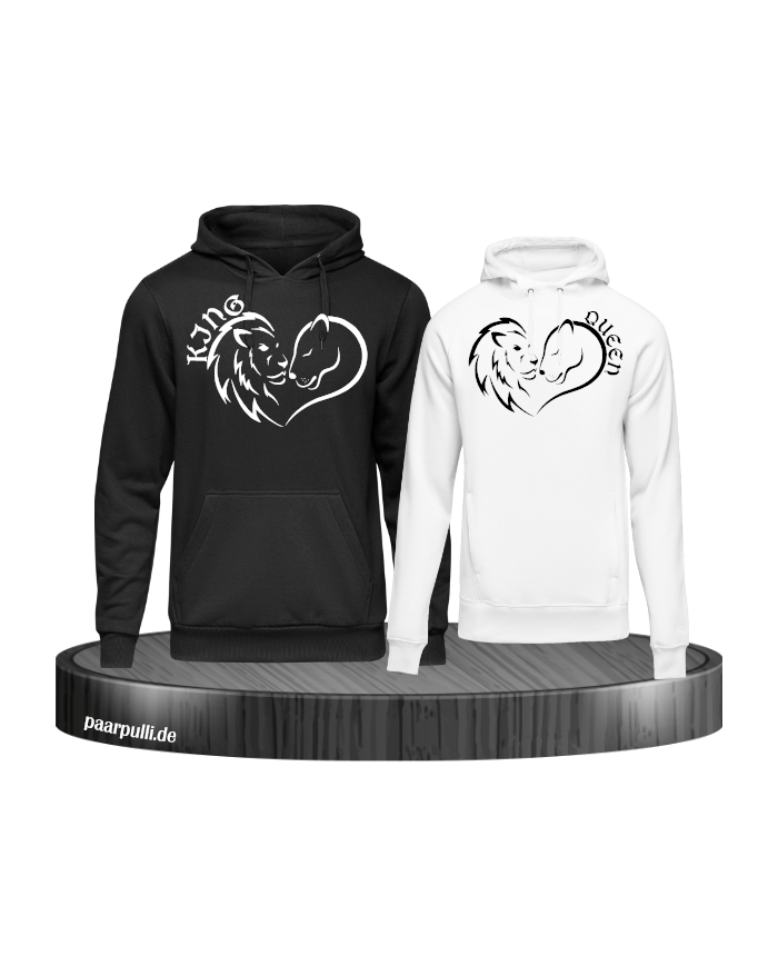 Lion King and Queen Herz Hoodie
