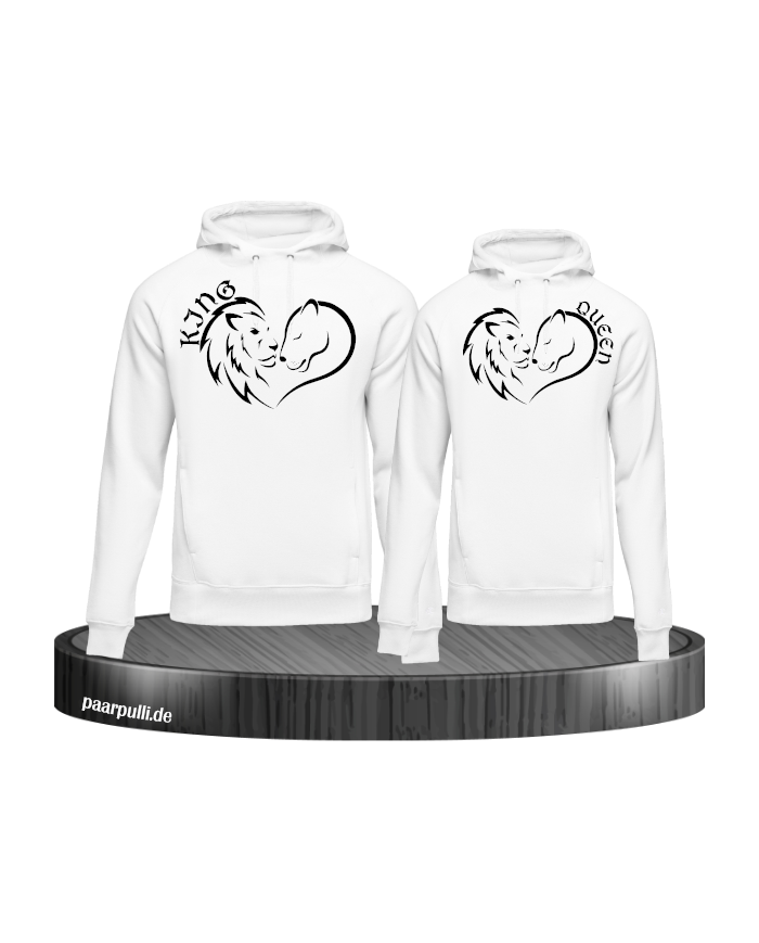 Lion King and Queen Herz Hoodie