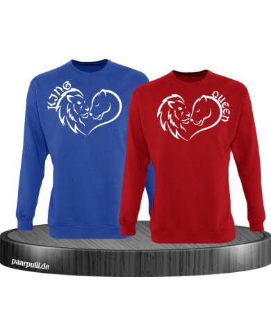 Lion King and Queen Herz Sweatshirt Lion King and Queen Herz Sweatshirt