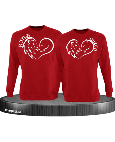 Lion King and Queen Herz Sweatshirt Lion King and Queen Herz Sweatshirt