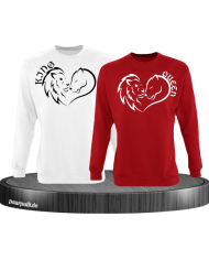 Lion King and Queen Herz Sweatshirt
