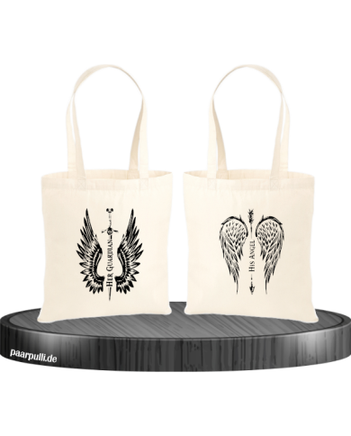 Her Guardian His Angel Jutebeutel Set Her Guardian His Angel Jutebeutel Set