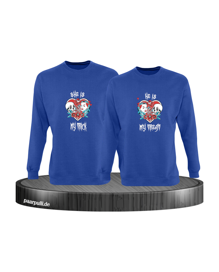 Trick or Treat Sweatshirt blau