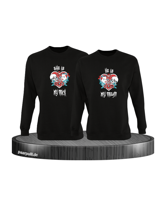 Trick or Treat Sweatshirt schwarz