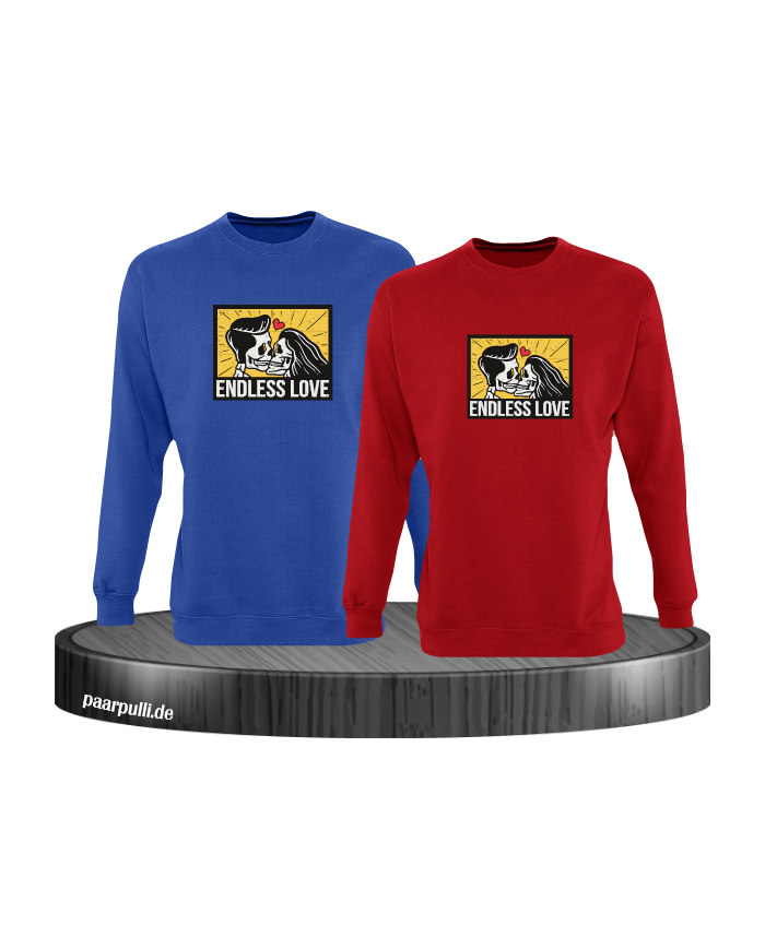 Endless Love Sweatshirt blau rot