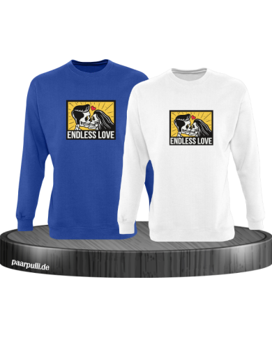 Endless Love Sweatshirt blau weiß Endless Love Sweatshirt blau weiß