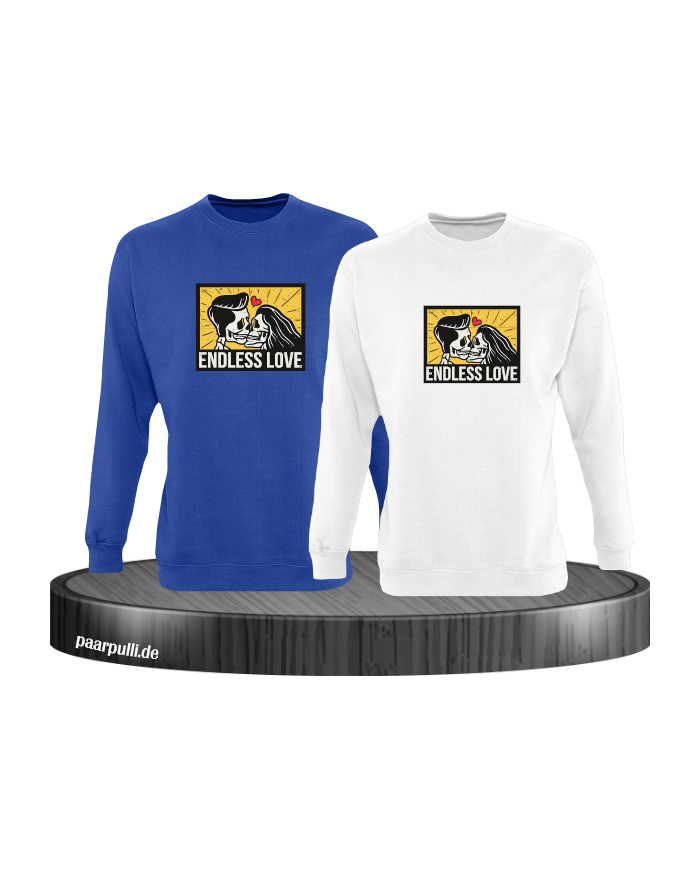 Endless Love Sweatshirt blau weiß
