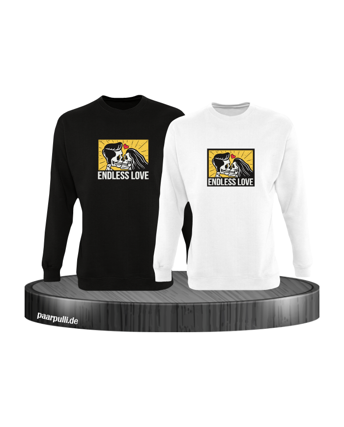 Endless Love Sweatshirt schwarz weiß