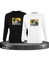 Endless Love Sweatshirt schwarz weiß