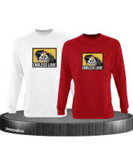 Endless Love Sweatshirt weiß rot