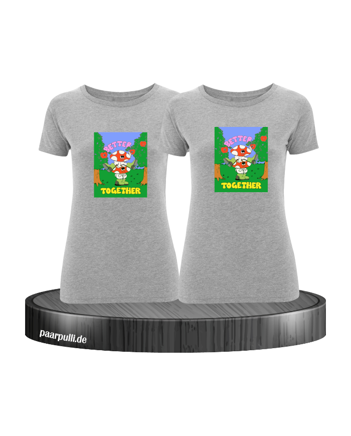 Better Together T-Shirt Set grau