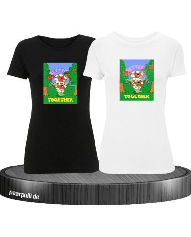 Better Together T-Shirt Set schwarz weiß Better Together T-Shirt Set schwarz weiß