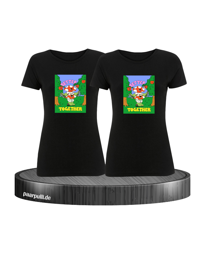 Better Together T-Shirt Set schwarz