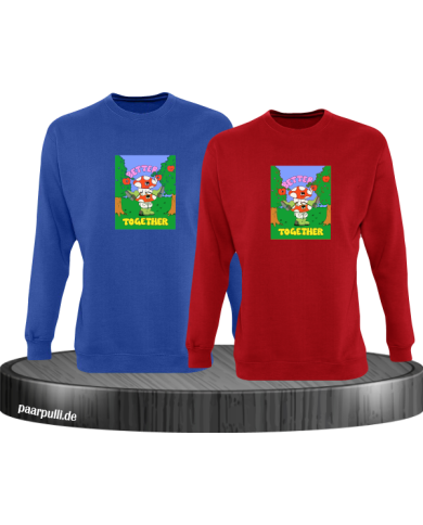 Better Together Sweatshirt blau rot Better Together Sweatshirt blau rot