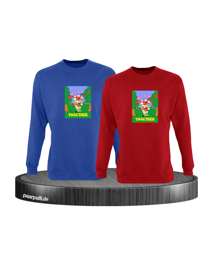 Better Together Sweatshirt blau rot
