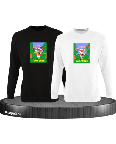 Better Together Sweatshirt schwarz weiß Better Together Sweatshirt schwarz weiß