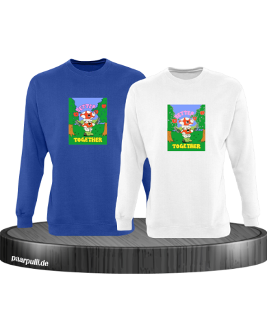 Better Together Sweatshirt blau weiß Better Together Sweatshirt blau weiß