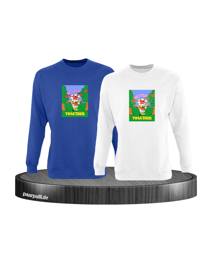 Better Together Sweatshirt blau weiß